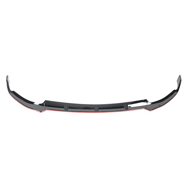 Spec-D Tuning 19-20 Mercedes Benz W205 Front Bumper Lip Glossy Black With Red Trim LPF-BW20519GB-RD-PQ - main